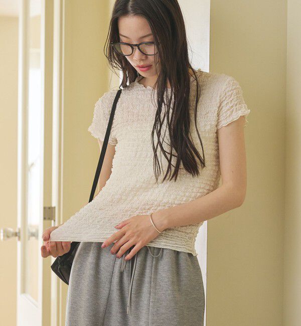 BEAUTY&YOUTH UNITED ARROWS「【WEB限定】シュリンクレース プルオーバー」|Tシャツ・カットソー|