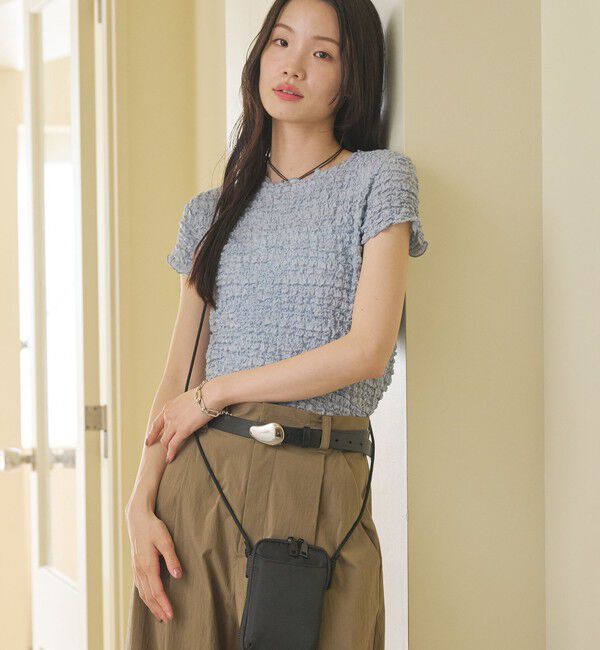 BEAUTY&YOUTH UNITED ARROWS「【WEB限定】シュリンクレース プルオーバー」|Tシャツ・カットソー|LT.BLUE