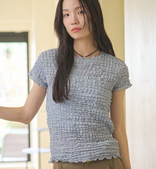 BEAUTY&YOUTH UNITED ARROWS「【WEB限定】シュリンクレース プルオーバー」|Tシャツ・カットソー|