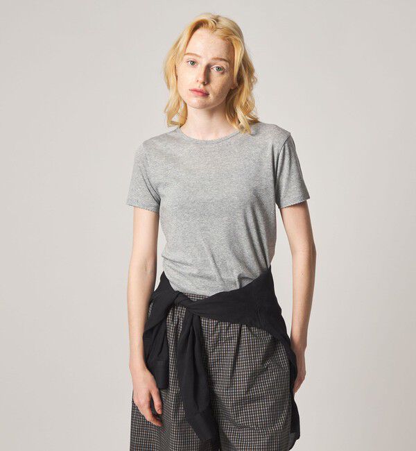STEVEN ALAN「＜Steven Alan＞ラメジャージー シェルタック プルオーバー」|Tシャツ・カットソー|MD.GRAY