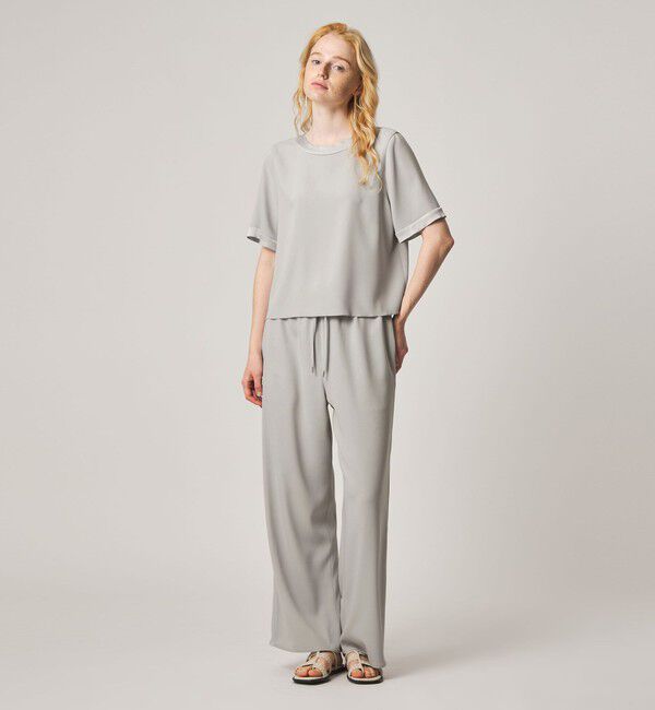 STEVEN ALAN「＜Steven Alan＞バックサテン ジョーゼット ショートスリーブ ブラウス」|シャツ・ブラウス|