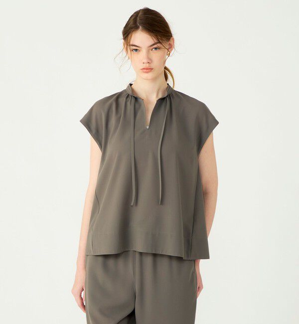 Ballsey「サブレジョーゼット スキッパーブラウス」|シャツ・ブラウス|