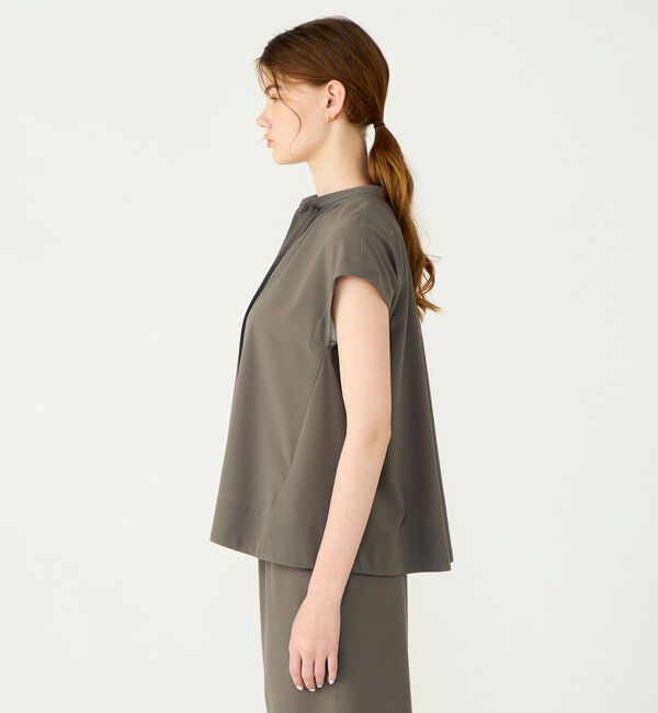 Ballsey「サブレジョーゼット スキッパーブラウス」|シャツ・ブラウス|