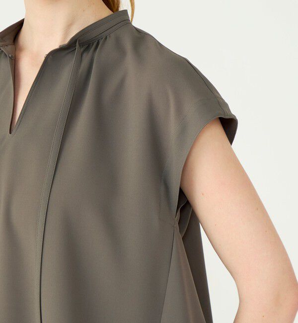 Ballsey「サブレジョーゼット スキッパーブラウス」|シャツ・ブラウス|