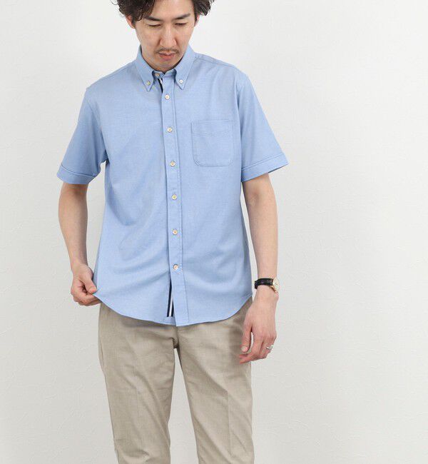 NOLLEY'S goodman「《ビジカジ対応》カノコテープBD SS 半袖ボタンダウンシャツ 26SS」|シャツ・ブラウス|