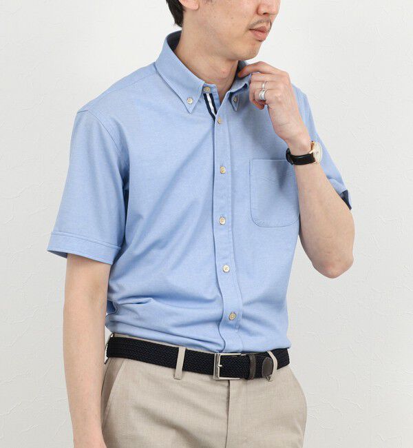 NOLLEY'S goodman「《ビジカジ対応》カノコテープBD SS 半袖ボタンダウンシャツ 26SS」|シャツ・ブラウス|