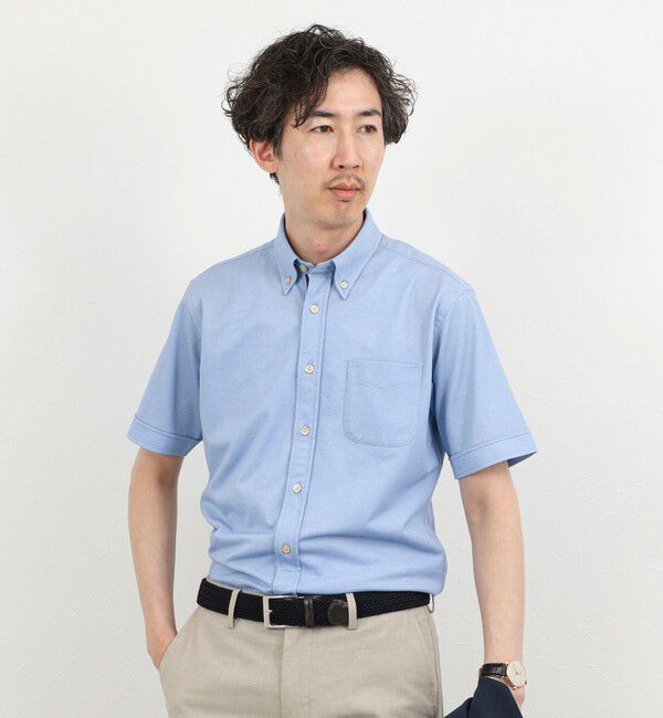NOLLEY'S goodman「《ビジカジ対応》カノコテープBD SS 半袖ボタンダウンシャツ 26SS」|シャツ・ブラウス|
