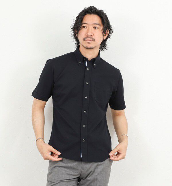NOLLEY'S goodman「《ビジカジ対応》カノコテープBD SS 半袖ボタンダウンシャツ 26SS」|シャツ・ブラウス|