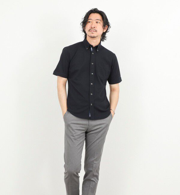 NOLLEY'S goodman「《ビジカジ対応》カノコテープBD SS 半袖ボタンダウンシャツ 26SS」|シャツ・ブラウス|