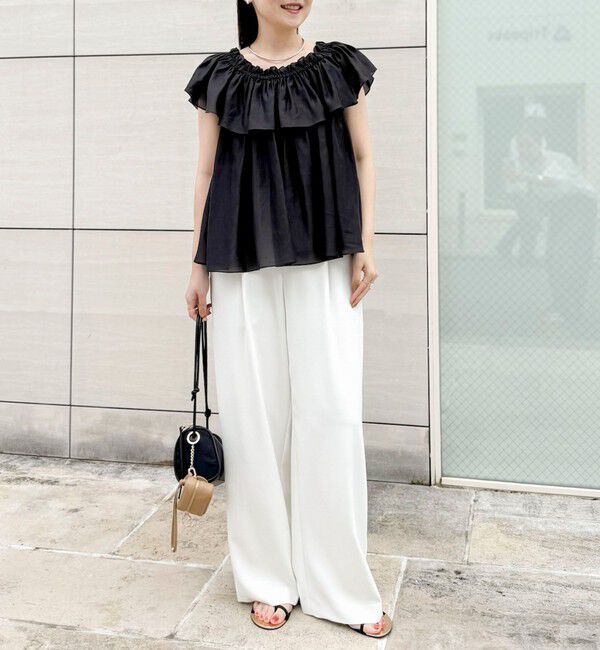 NOLLEY'S sophi「《セットアップ対応》NEW morisachiウォッシャブルツイルイージーワイドパンツ」|その他|