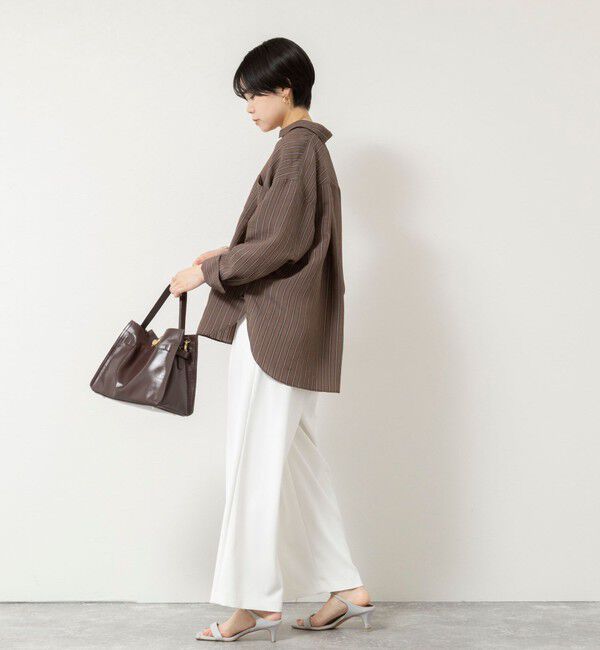 NOLLEY'S sophi「《セットアップ対応》NEW morisachiウォッシャブルツイルイージーワイドパンツ」|その他|