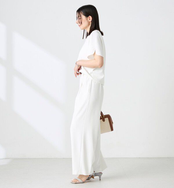 NOLLEY'S sophi「《セットアップ対応》NEW morisachiウォッシャブルツイルイージーワイドパンツ」|その他|