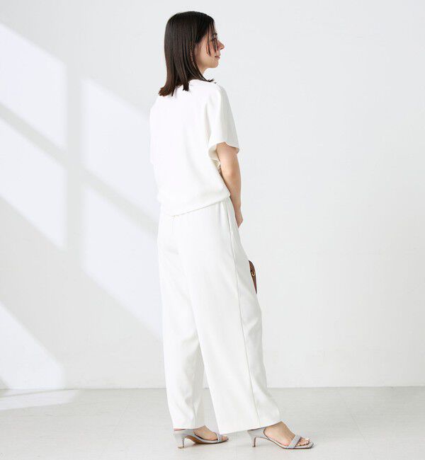 NOLLEY'S sophi「《セットアップ対応》NEW morisachiウォッシャブルツイルイージーワイドパンツ」|その他|