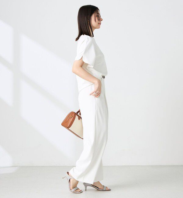NOLLEY'S sophi「《セットアップ対応》NEW morisachiウォッシャブルツイルイージーワイドパンツ」|その他|