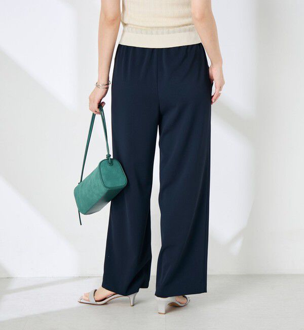 NOLLEY'S sophi「《セットアップ対応》NEW morisachiウォッシャブルツイルイージーワイドパンツ」|その他|