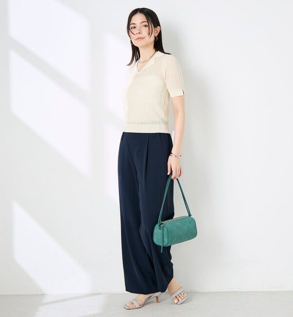 NOLLEY'S sophi「《セットアップ対応》NEW morisachiウォッシャブルツイルイージーワイドパンツ」|その他|