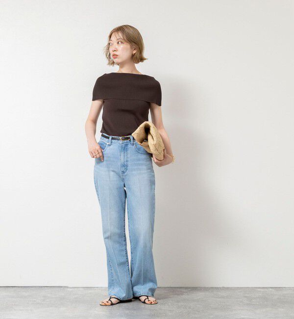 NOLLEY'S sophi「《手洗い可能》【BECシリーズ】マルチファンクションマチ付きオフショルプルオーバー」|ニット・セーター|