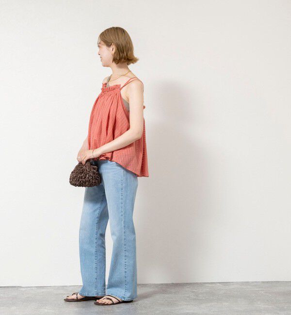 NOLLEY'S sophi「【WALANCE/ワランス】natural dye sheer cotton check gather camisole」|シャツ・ブラウス|