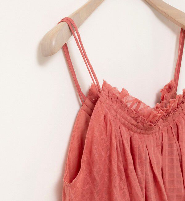 NOLLEY'S sophi「【WALANCE/ワランス】natural dye sheer cotton check gather camisole」|シャツ・ブラウス|