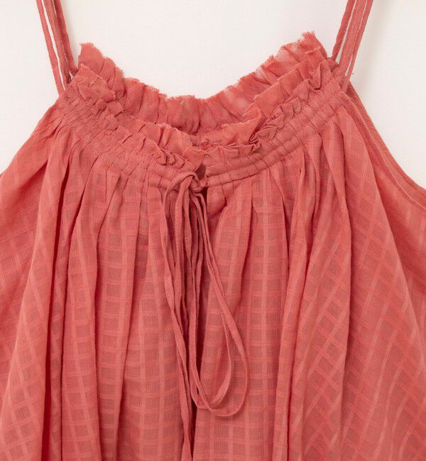 NOLLEY'S sophi「【WALANCE/ワランス】natural dye sheer cotton check gather camisole」|シャツ・ブラウス|