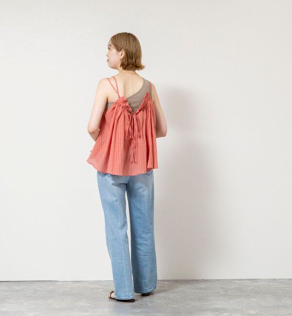 NOLLEY'S sophi「【WALANCE/ワランス】natural dye sheer cotton check gather camisole」|シャツ・ブラウス|