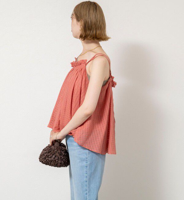 NOLLEY'S sophi「【WALANCE/ワランス】natural dye sheer cotton check gather camisole」|シャツ・ブラウス|