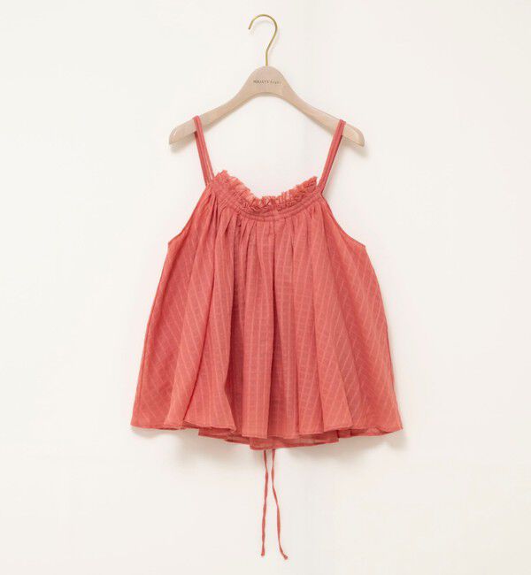 NOLLEY'S sophi「【WALANCE/ワランス】natural dye sheer cotton check gather camisole」|シャツ・ブラウス|