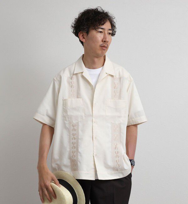 NOLLEY'S goodman「クジラ刺繍 キューバシャツ 26SS」|シャツ・ブラウス|
