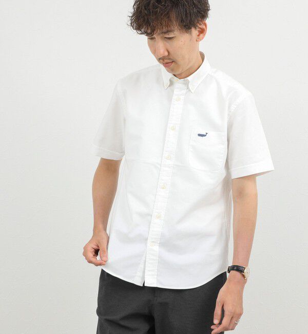 NOLLEY'S goodman「クジラBD S/S サッカー/オックス 半袖シャツ 26SS」|シャツ・ブラウス|