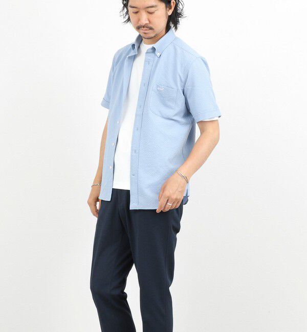 NOLLEY'S goodman「クジラBD S/S サッカー/オックス 半袖シャツ 26SS」|シャツ・ブラウス|