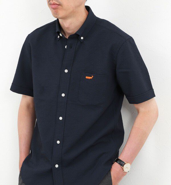 NOLLEY'S goodman「クジラBD S/S サッカー/オックス 半袖シャツ 26SS」|シャツ・ブラウス|