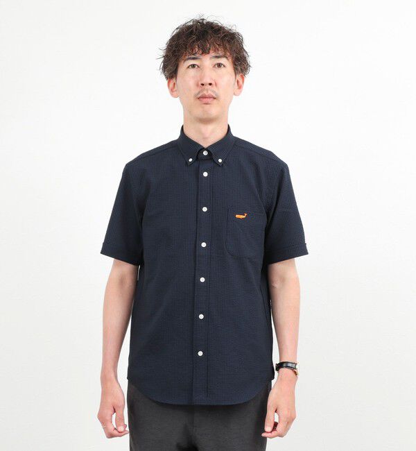 NOLLEY'S goodman「クジラBD S/S サッカー/オックス 半袖シャツ 26SS」|シャツ・ブラウス|