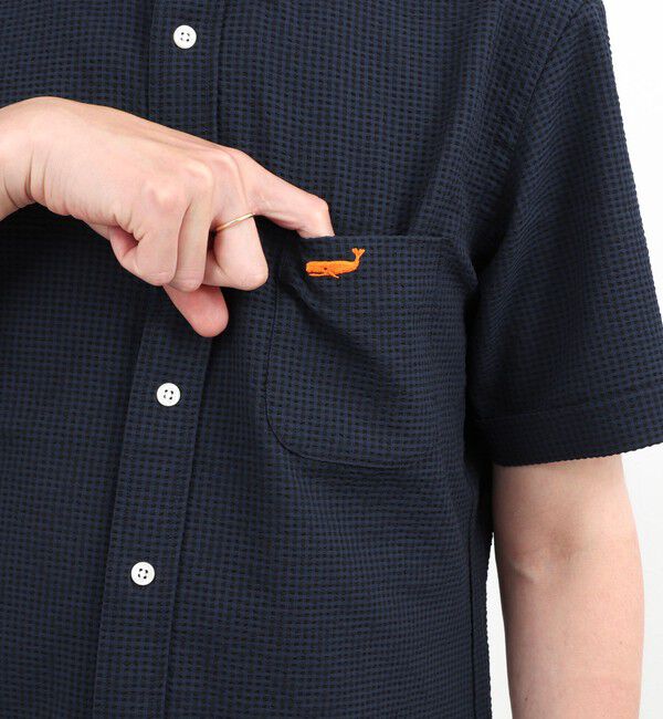 NOLLEY'S goodman「クジラBD S/S サッカー/オックス 半袖シャツ 26SS」|シャツ・ブラウス|
