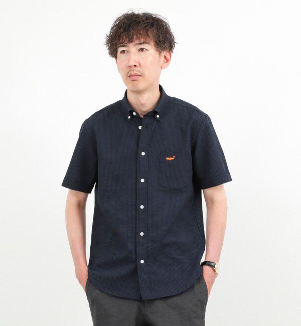 NOLLEY'S goodman「クジラBD S/S サッカー/オックス 半袖シャツ 26SS」|シャツ・ブラウス|