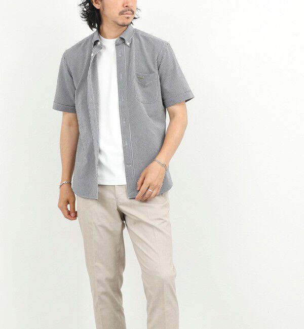 NOLLEY'S goodman「クジラBD S/S サッカー/オックス 半袖シャツ 26SS」|シャツ・ブラウス|