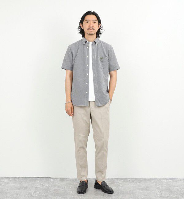 NOLLEY'S goodman「クジラBD S/S サッカー/オックス 半袖シャツ 26SS」|シャツ・ブラウス|