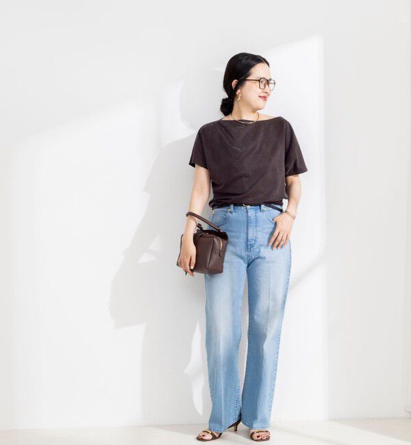 NOLLEY'S sophi「【BECシリーズ】ウォッシャブルキュプラサテンジャージードレーププルオーバー」|Tシャツ・カットソー|