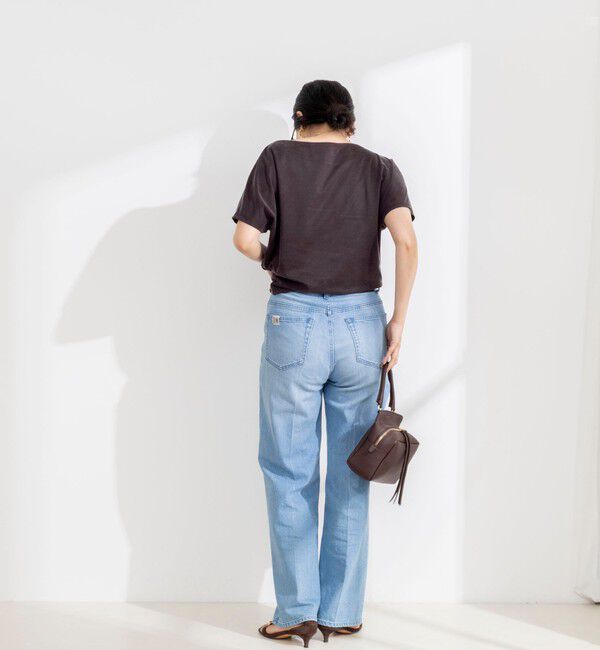 NOLLEY'S sophi「【BECシリーズ】ウォッシャブルキュプラサテンジャージードレーププルオーバー」|Tシャツ・カットソー|