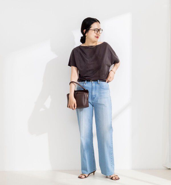 NOLLEY'S sophi「【BECシリーズ】ウォッシャブルキュプラサテンジャージードレーププルオーバー」|Tシャツ・カットソー|