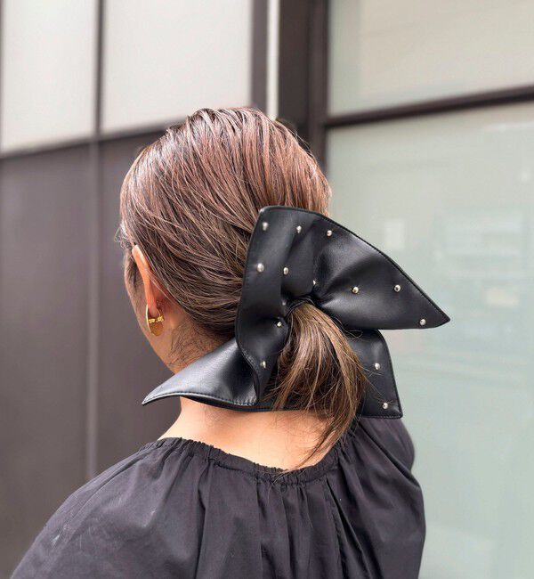 NOLLEY'S「NOLLEYS 合皮スタッズシュシュ」|ヘアゴム・シュシュ|