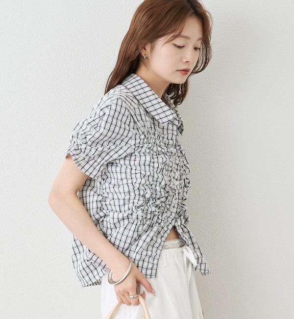  「シャーリングシェイプシャツ」|シャツ・ブラウス|