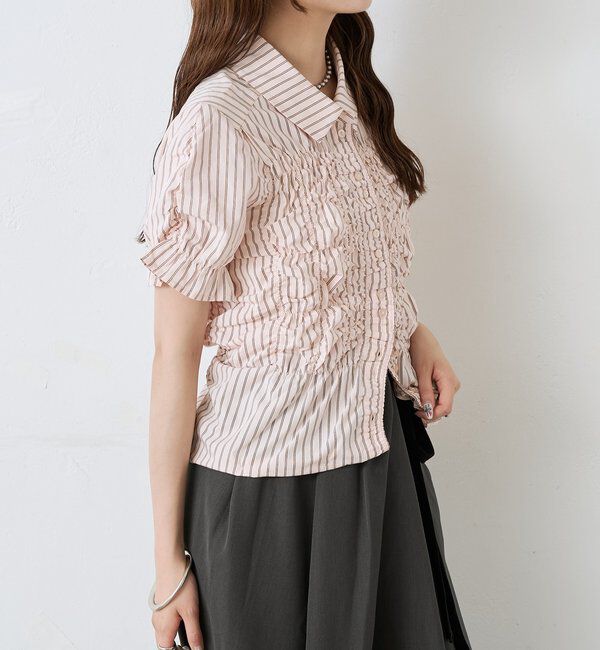  「シャーリングシェイプシャツ」|シャツ・ブラウス|
