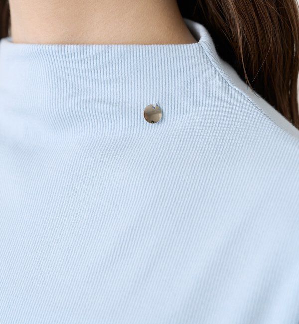  「プレート付きハイネックTシャツ」|Tシャツ・カットソー|