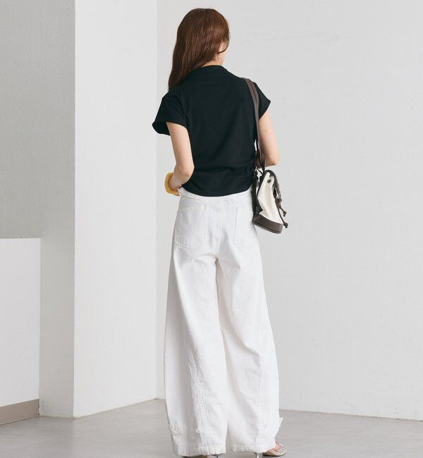  「プレート付きハイネックTシャツ」|Tシャツ・カットソー|