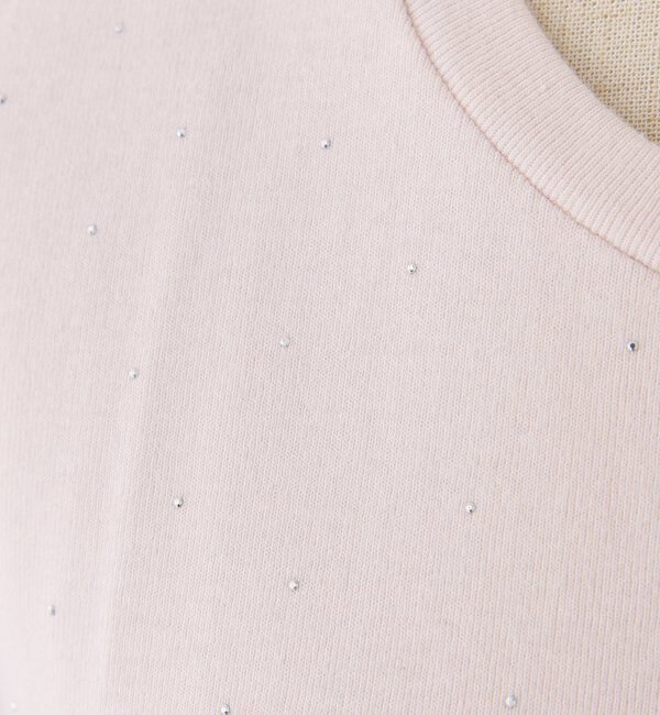 「ハートチャーム付きビジューコンパクトTee」|プルオーバー|