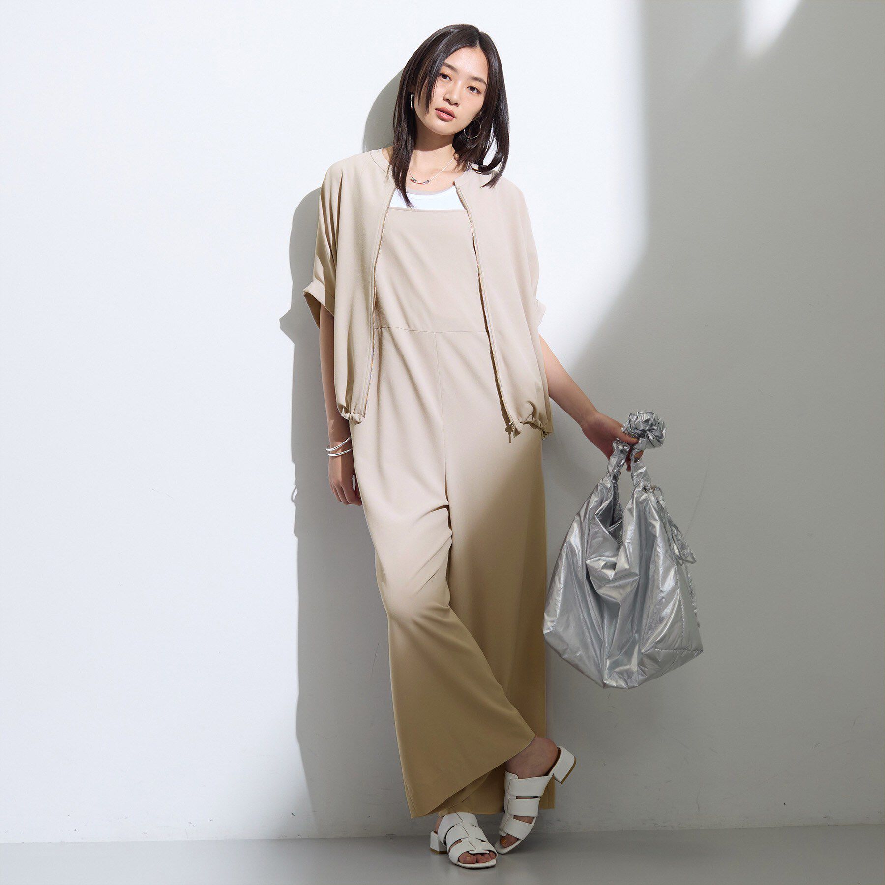 INDIVI「【着る日傘】キャミソールサロペット」|オールインワン|