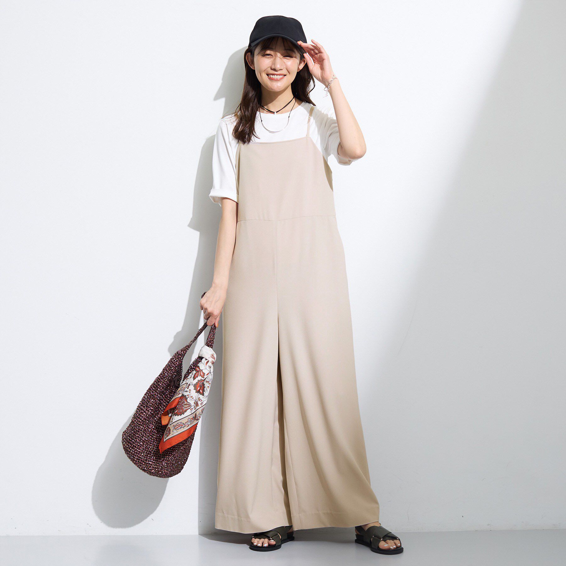INDIVI「【着る日傘】キャミソールサロペット」|オールインワン|