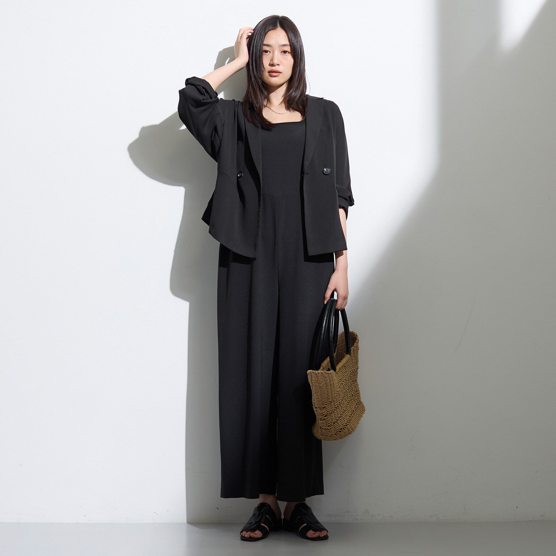 INDIVI「【着る日傘】キャミソールサロペット」|オールインワン|
