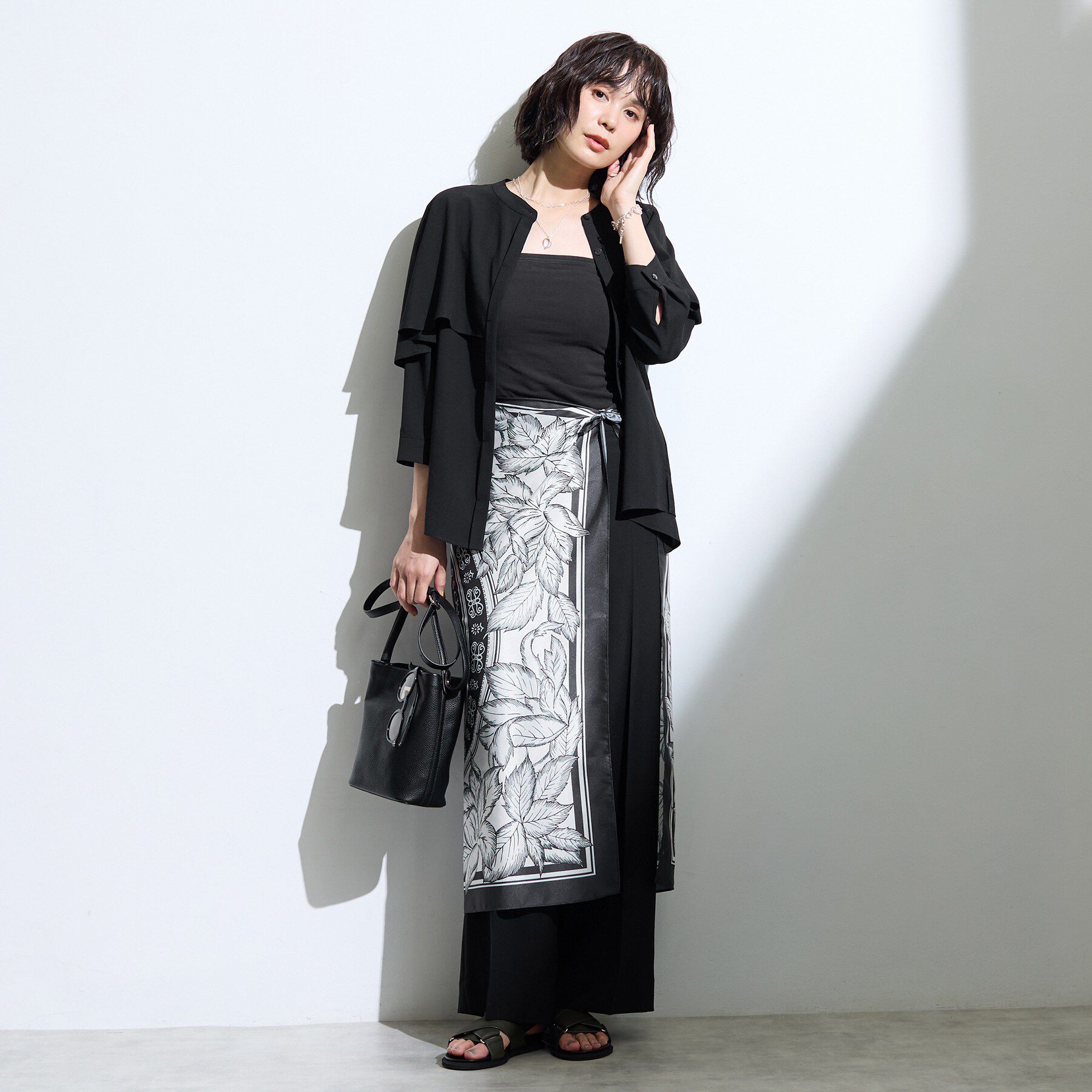 INDIVI「【新作登場！着る日傘】 ワイドストレートパンツ」|その他|
