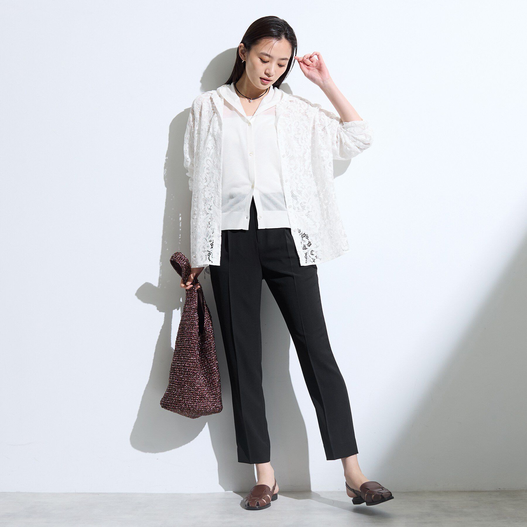 INDIVI「【新作登場！着る日傘】 テーパードパンツ」|その他|